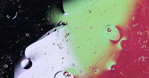 Movement oxygen bubbles in a liquid Stock Footage 129305810