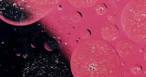 Movement oxygen bubbles in a liquid Stock Footage 129306548