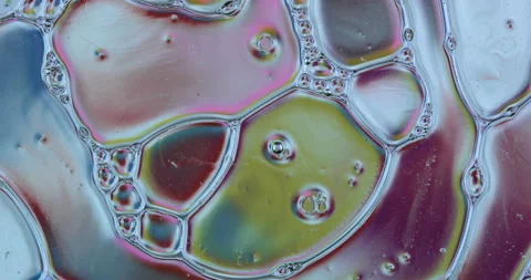 Movement oxygen bubbles in a liquid Stock Footage 129311525