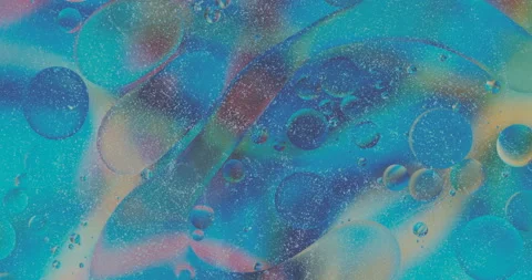 Movement oxygen bubbles in a liquid Stock Footage 129935242