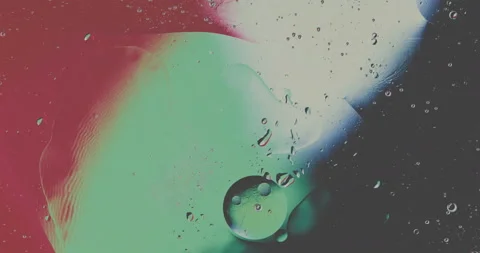 Movement oxygen bubbles in a liquid Stock Footage 129943132