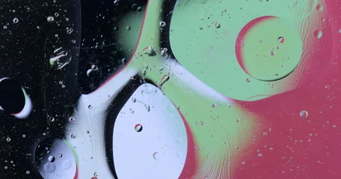 Movement oxygen bubbles in a liquid Stock Footage 129960017