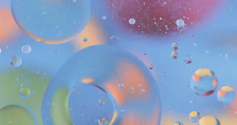 Movement oxygen bubbles in a liquid. Stock Footage 130976853