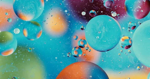 Movement oxygen bubbles in a liquid. Stock-Footage 130991016