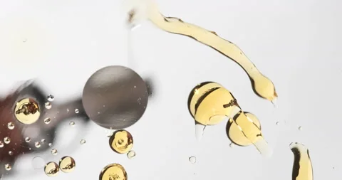 Movement oxygen bubbles in a liquid Stock Footage 149627899