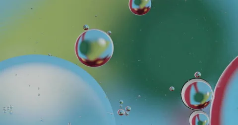 Movement oxygen bubbles in a liquid Stock Footage 149832209