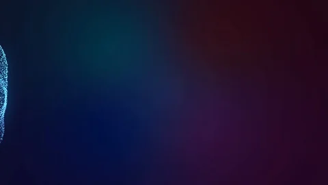 The movement of particles is chaotic. Abstract animation swirls glowing dust. Stock Footage 121199874
