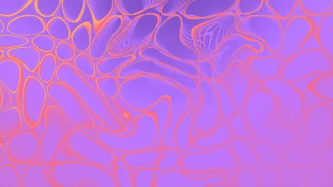 Movement pattern the contours of distorted neon color shapes 3d loop animation Stock Footage 182100677