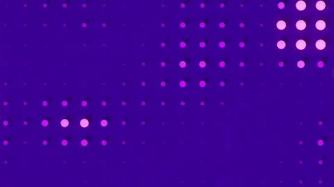 Movement of a pattern of glowing spheres. 3d rendering loop animation 4K Stock Footage 280906561