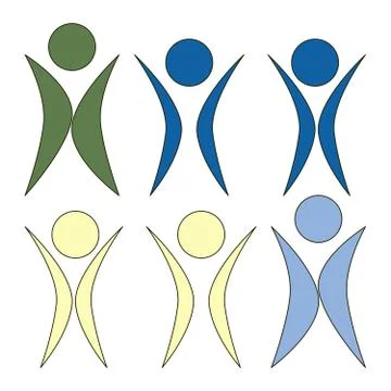 Movement of people Stock Illustration