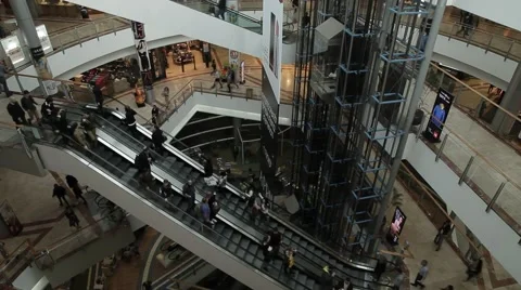 The movement of people in the mall Stock Footage 46226897