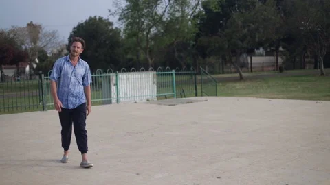 Movement practice in the park Stock Footage 115531192