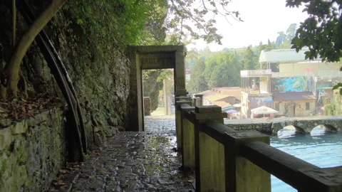 Movement from the PSyrtskha hydroelectric power station Stock Footage 164566533