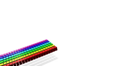 Movement of a rainbow Stock Footage 8931389