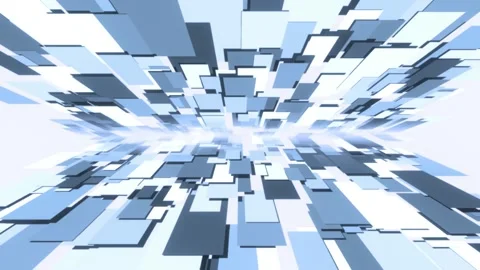 Movement rectangles abstract background. Seamless loop Stock Footage 107703148