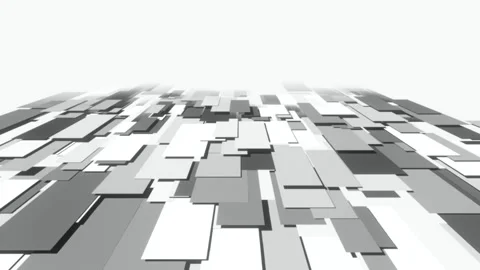 Movement rectangles abstract background. Seamless loop Stock Footage 107703185