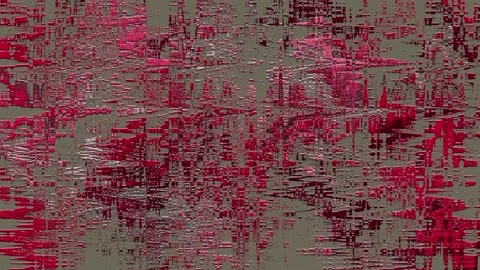 Movement of red-gray embossed paint on the wall Stock Footage 108656990