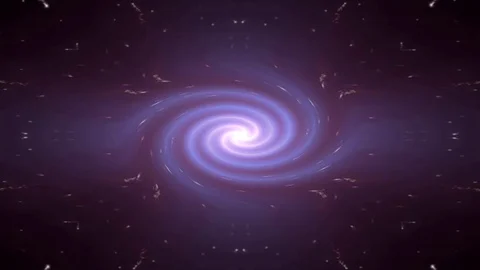 The movement of red light in the galaxy Stock Footage 125071695