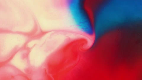 Movement of red-white-blue mixed together in the water. Stock Footage 227858426