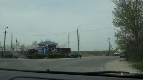 Movement by road army Stock Footage 72775492