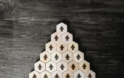 Movement in the same direction. Strength in unity and numbers. Set a course.. Stock Photos