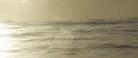 Movement on the sea surface during sunset Video stock 108642607