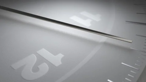 The movement of the second hand on the dial. Video stock 155943499