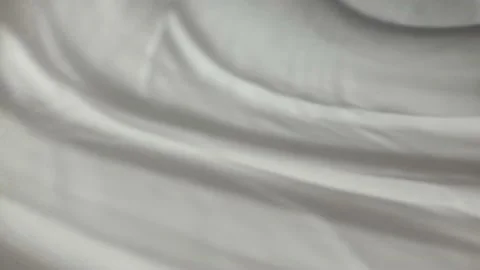 The movement of the shadows from the curtains on a white background. Stock Footage 167127207