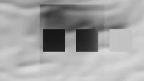 The movement of simple shapes under a 3D lens on a wavy background Stock Footage 162709926