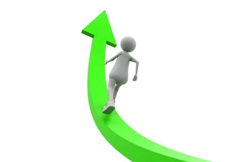 Movement to the sky Stock Illustration