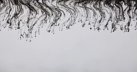 Movement Of Small Ink Droplets Stock Footage 170856897