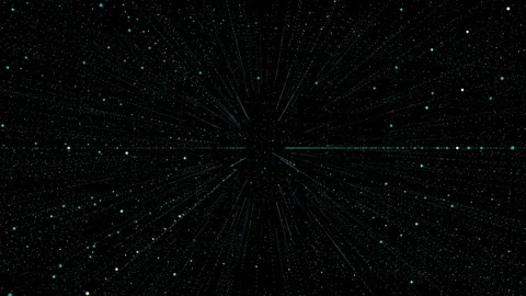 Movement in space of geometrically equidistant points. Backdrop, background Stock Footage 277211736