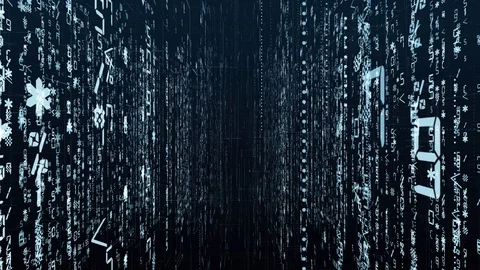 Movement in the space of program code. Stock Footage 121384868