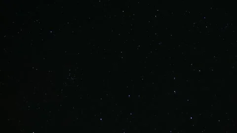 The movement of star constellations and rotating stars in the spring night sky. Stock Footage 278928701