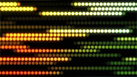 The movement of the strips of round multi-colored LEDs Vídeo Stock 173055750