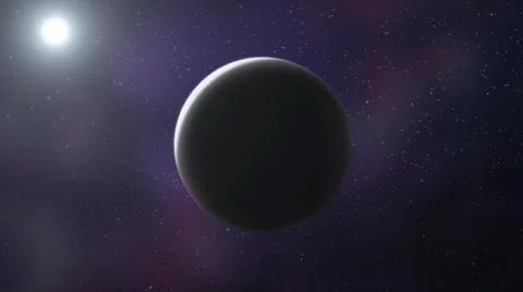 Movement of the sun around the planet Stock Footage 36148921
