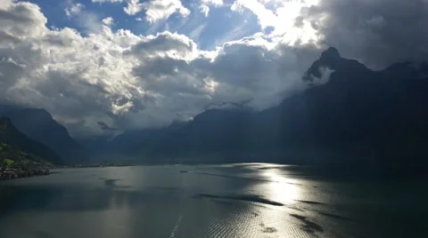 The movement of the sun's rays Stock Footage 43756275