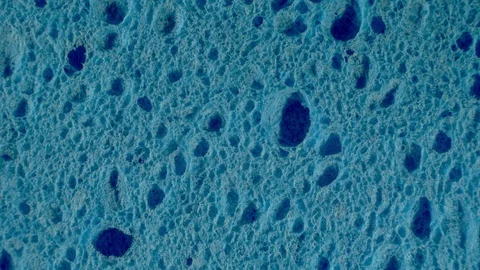 The movement of the texture of blue foam. Stock Footage 126000750