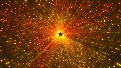 Movement through an abstract tunnel in the form of a five-pointed star Stock Footage 251706211