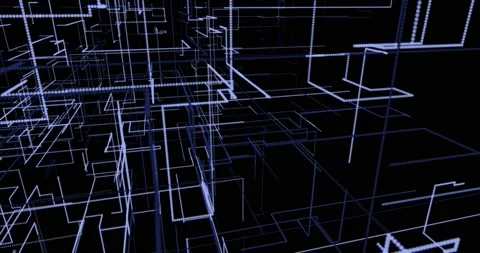 Movement through the corners and lines Stock Footage 232018299