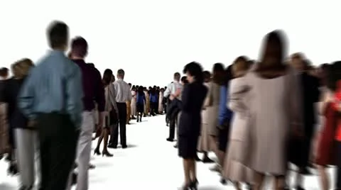 Movement through the crowd Stock Footage 22369689