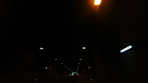 Movement through the dark tunnel Stock Footage 52891756