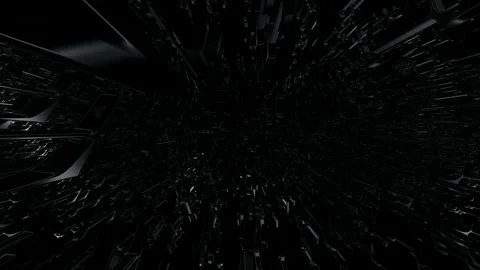 Movement Through a Field of Black Figures, Reflection, Exclusive, Background Stock Footage 269885032
