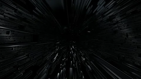 Movement Through a Field of Black Figures, Exclusive, Background, Reflection Stock Footage 269885052