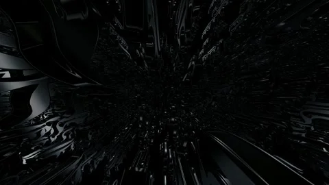 Movement Through a Field of Black Figures, Exclusive, Reflection, Background Stock Footage 269885063