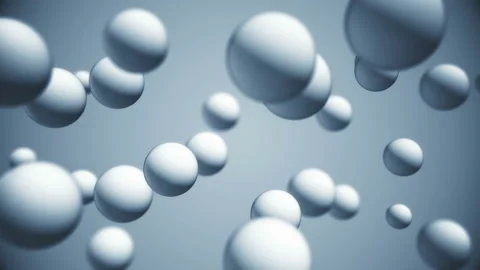 Movement through round 3d objects array. Stock Footage 132131106