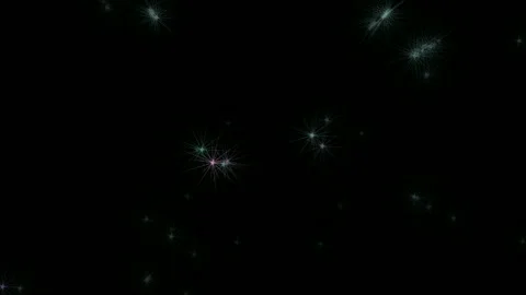 Movement through stars in black space Stock Footage 101972473