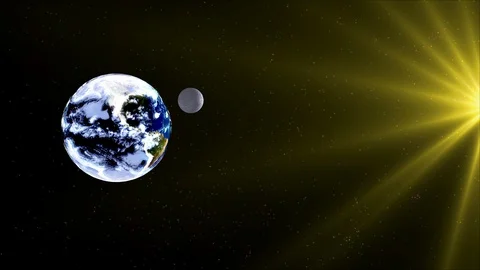 Movement of translation of the earth Stock Footage 129965686