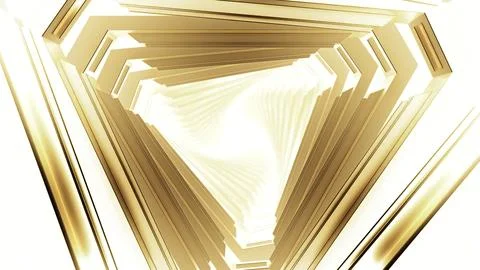 Movement in triangular cyber tunnel. Motion. Advancing cyber tunnel with 스톡 일러스트