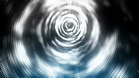 Movement Tunnel of Particles in Space Stock Footage 120887387